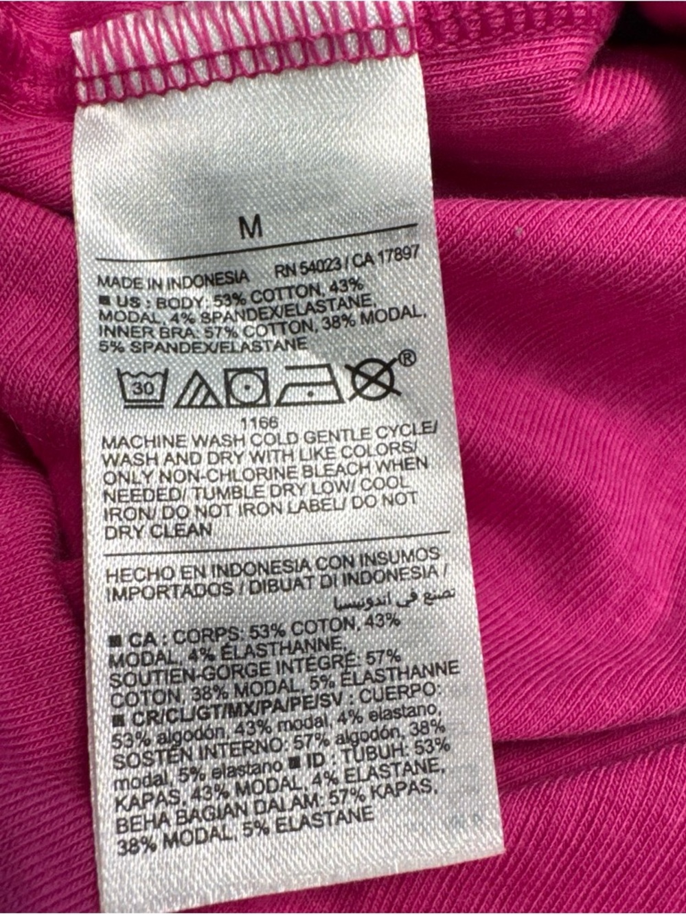 Old Navy Hot Pink Ribbed Halter Tank Top Built-In Bra Size M - Picture 4 of 4